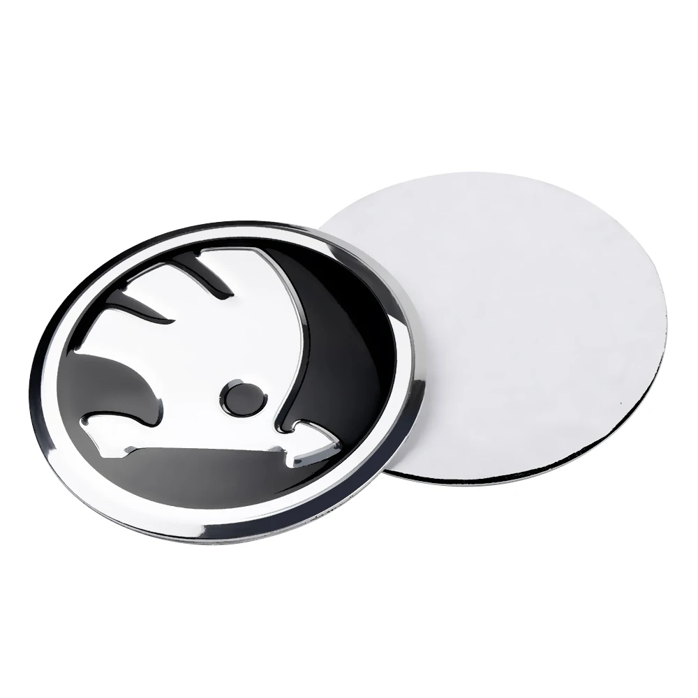 4 Stück 56MM Auto Aluminium Logo Radnabenkappen Aufkleber für Skoda Octavia A5 3 2 VRS Vision Kodiaq Rapid Fabia VII Superb RS – Detail 3