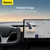 Baseus T-Space Series Folding Metal Car Mount Magnetic Phone Holder Frost Silver 5