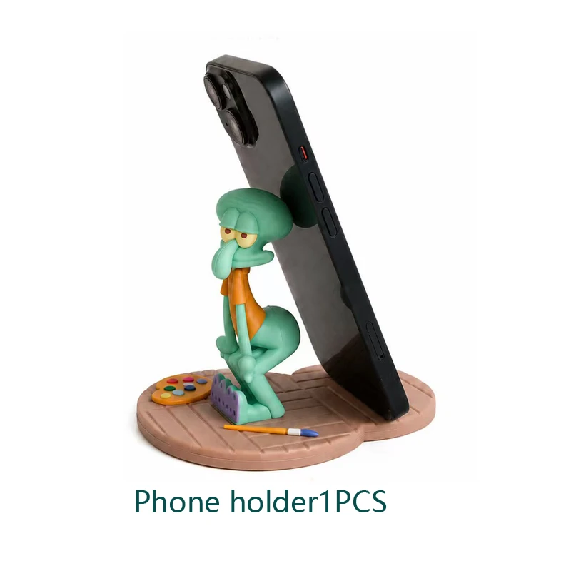Charming Cartoon Phone Holder – Cute Anime Figure Ornament & Fun Desktop Stand for Home Decor and Christmas Gifts