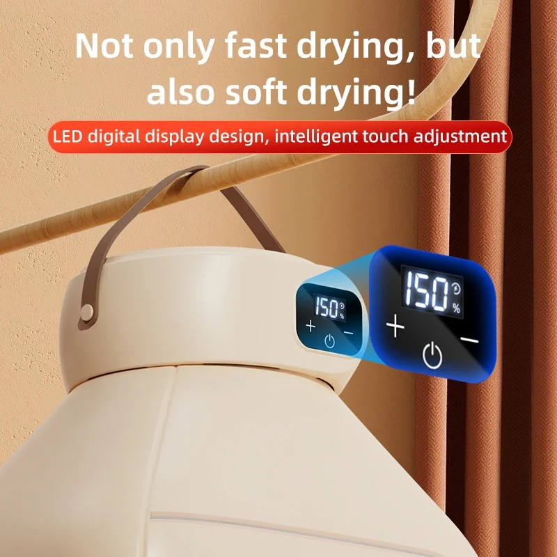 Portable Clothes Dryer With Timing Electric Clothes Foldable Home Cabinet Floor Machine Laundry Dryers Warm Air Dryer Home 5
