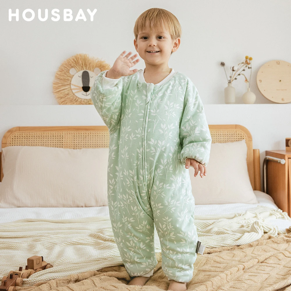 Baby Sleeping Bag 2.5Tog For Kids 1-4 Years Winter Baby Bedding 3 Ways Zipper Toddler Children Play In Room Sleepsack Split Leg 2