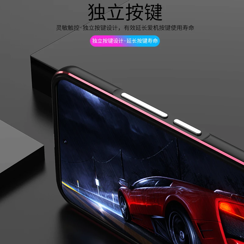 Matching Colors Aluminum Metal Bumper Case For ZTE Nubia Z40 Pro Z40Pro Film Cover CASE Len Carmera+Frame Protector