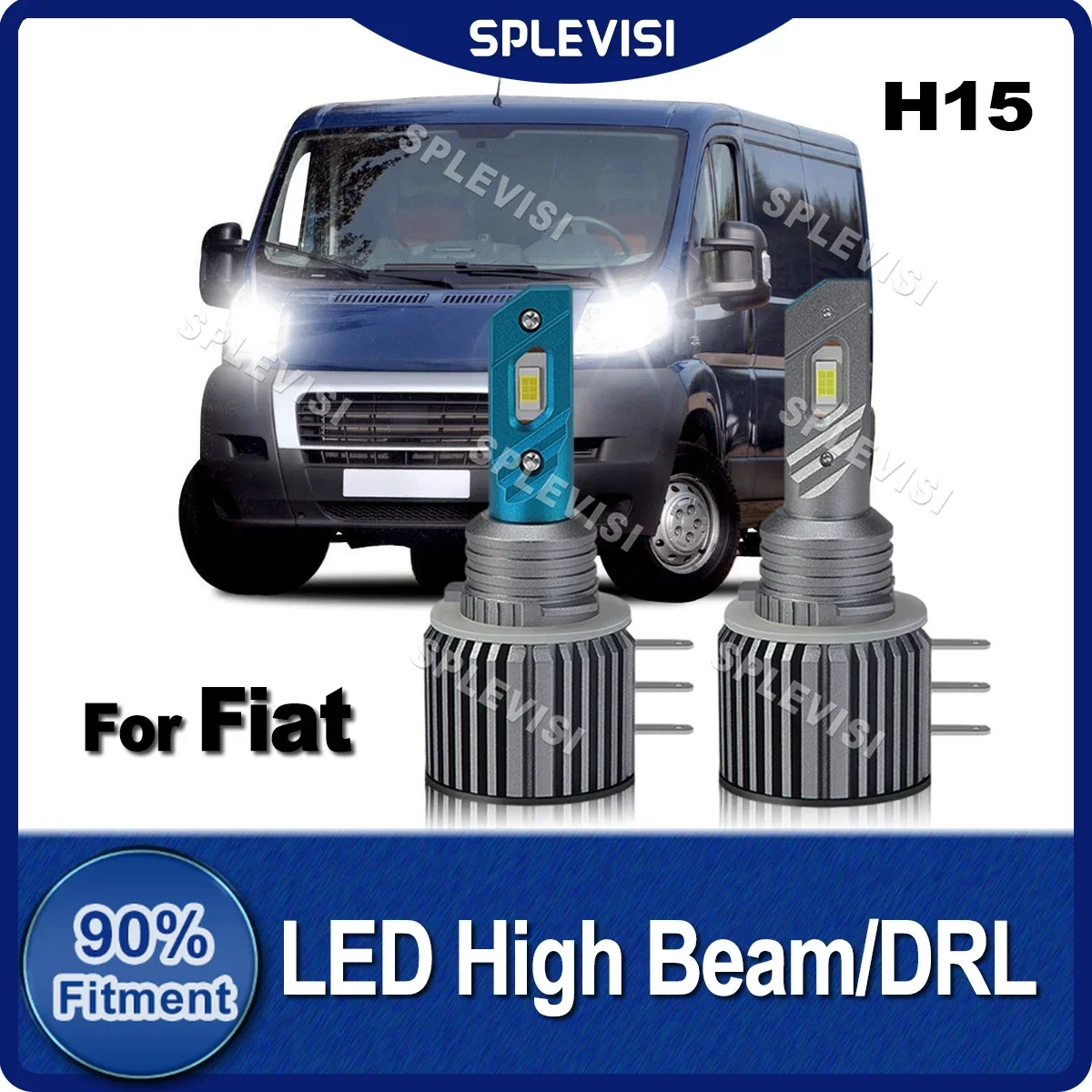 Lampadine Canbus H15 Super Luminose Led High Beam/Drl Day Running Light 200W Per Fiat Ducato Iii Ducato Iii Bus Fiat 124 Fiat Tipo