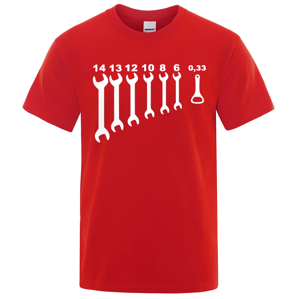 Vintage Mechanic Humor Cotton Tee - Men's Short Sleeve Graphic T-Shirt