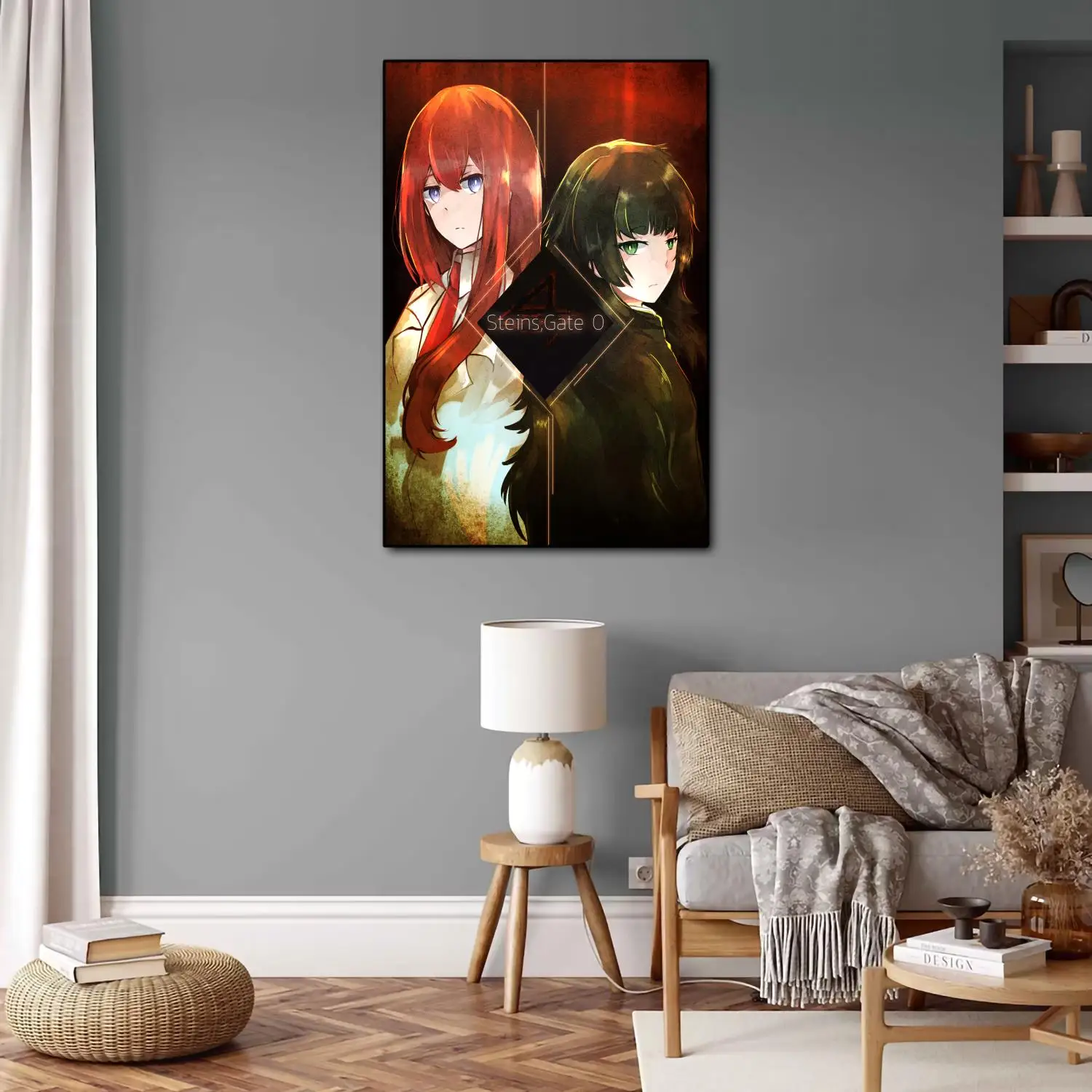 Poster Manga Steins Gate - Impression Sur Toile 20x30 Cm | Décoration Chambre, Anime, Sans Cadre - Style 2
