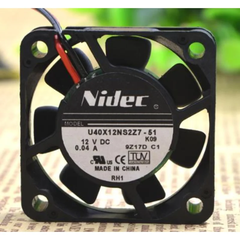 

New CPU Fan for Nidec U40X12NS2Z7-51 4010 4CM 12V 0.04A Ultra Quiet Cooling Fan 40×40×10mm