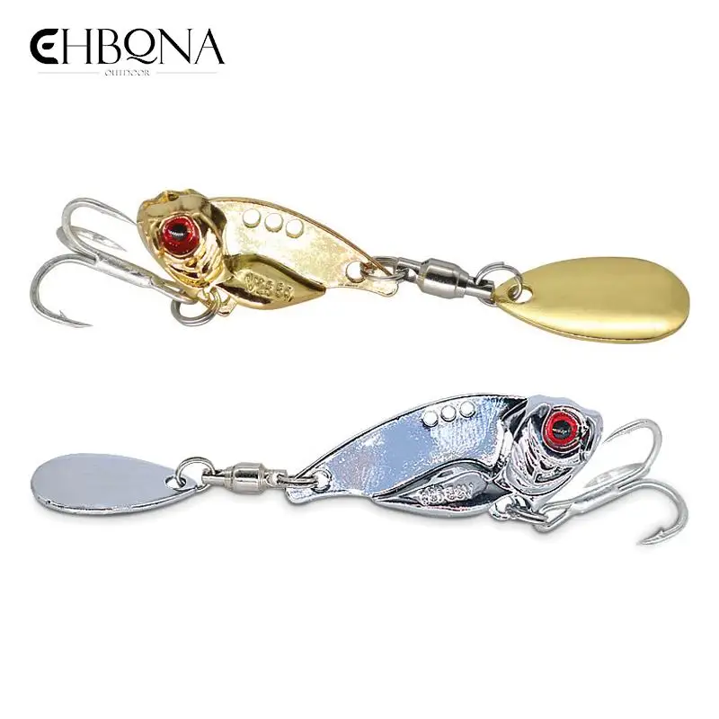 

1 шт. Золотой Серебряный Спиннер, искусственная ложка с блестками для рыбалки, приманки Easy Shiner VIB для ловли нахлыстом, форели, рыбалки