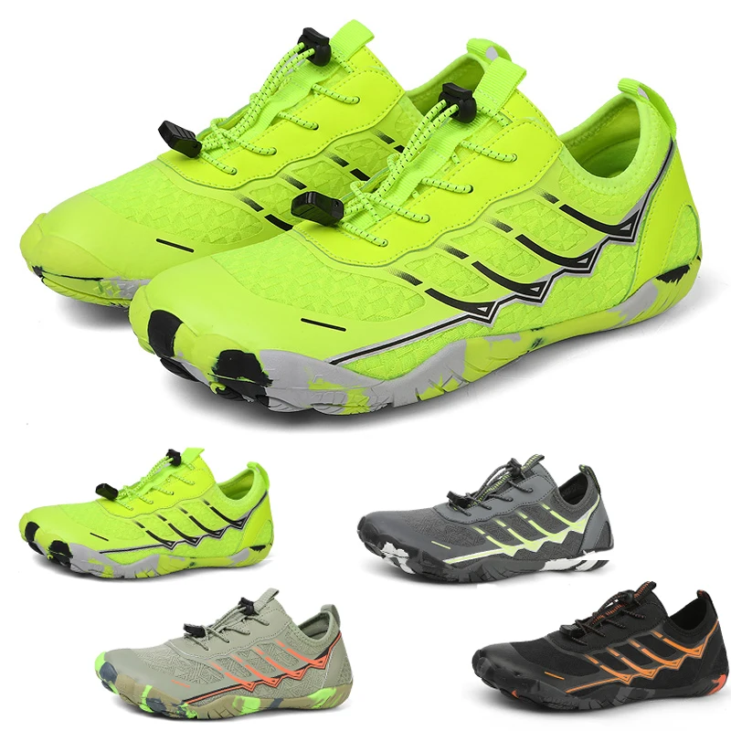 Men's and women's summer elastic quick-drying water swimming shoes Breathable beach water barefoot slippers wading shoes
