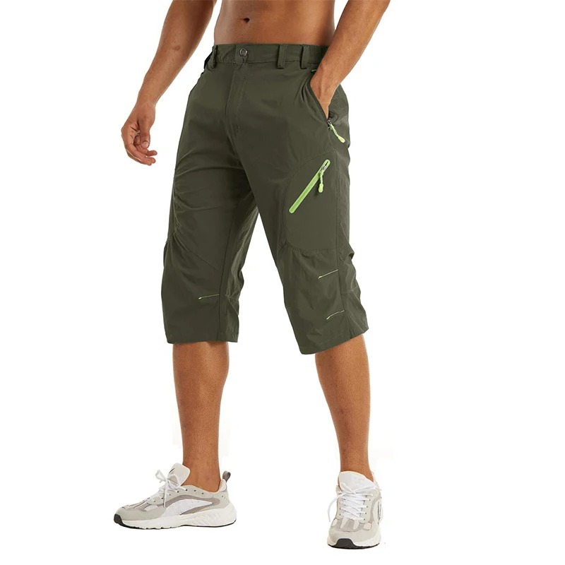 Description Picture 3 of itemEKLENTSON Summer Men's Quick Dry Cargo Shorts with Zip Pocket for Outdoor Hiking Camping Mountaineer Shorts