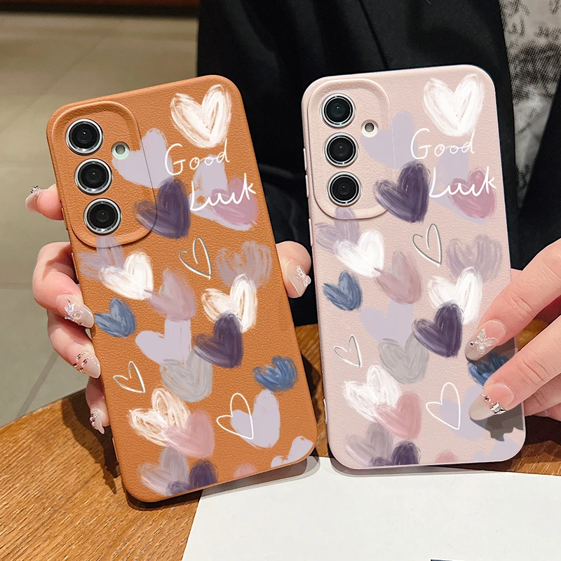 Candy Color Love Heart Phone Case - Stylish Protective Cover