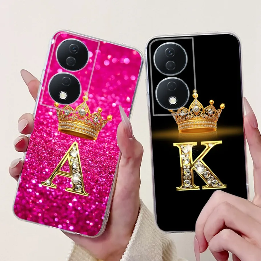 Cute Letters Soft Silicone Phone Case for Honor - Durable and Stylish Cover