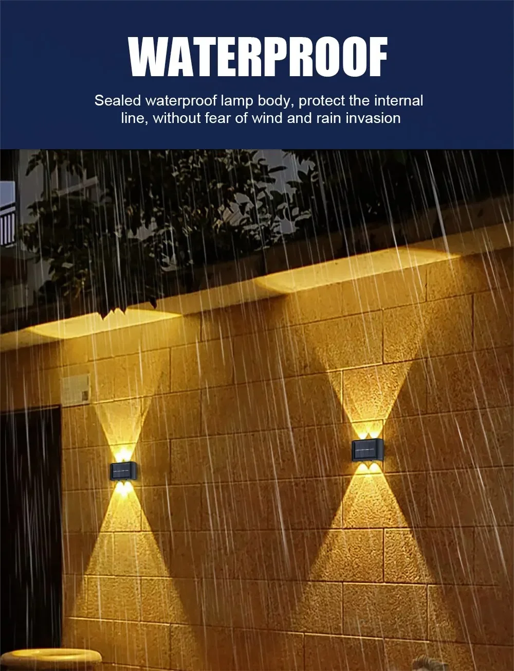 Description Picture 5 of itemSolar LED Light Outdoor Solar Lighting Lamp Streetlights Exterior Decoration Garland Waterproof Solar Garden Light Wall Light