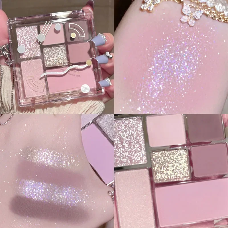 Eye Shadow Palette Create Dream Makeup Glitter Pearly Fashion Korean Charming Eye Makeup eye shadow eye shadow plate