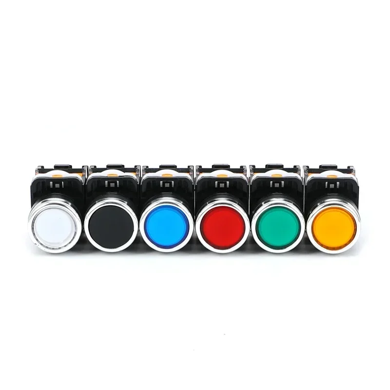 One Piece Push Switch Sensor Emergency Stop Switch Button LA38/203 209B Caliber 22MM Automatic Locking Automatic Reset Industry 4