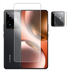 Full Glue Clear Tempered Glass Screen Protector with Lens Film - Realme GT 7 Global (1 Glass and 1 Lens)