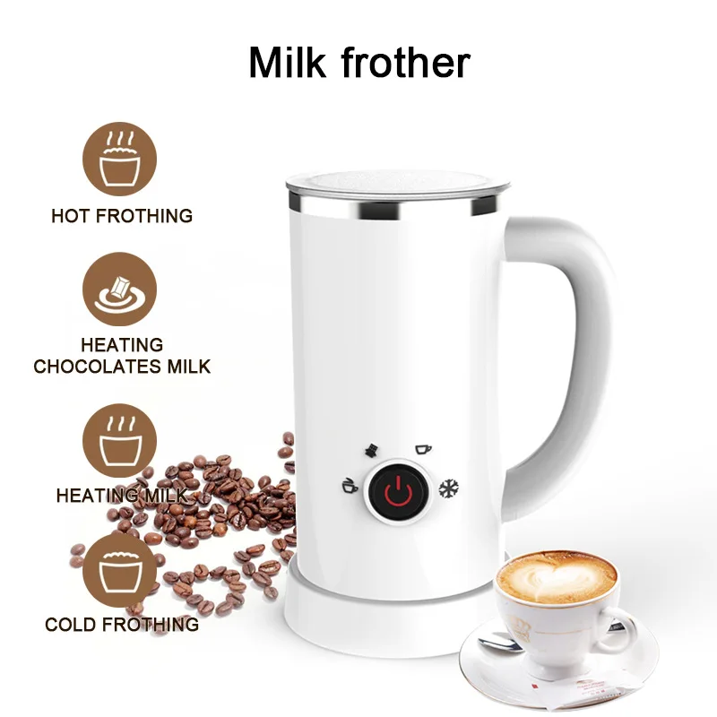 

Home Electric Coffee Milk Frother Cappuccino Latte Blender Portable Blender Hot and Cold Milk Frother