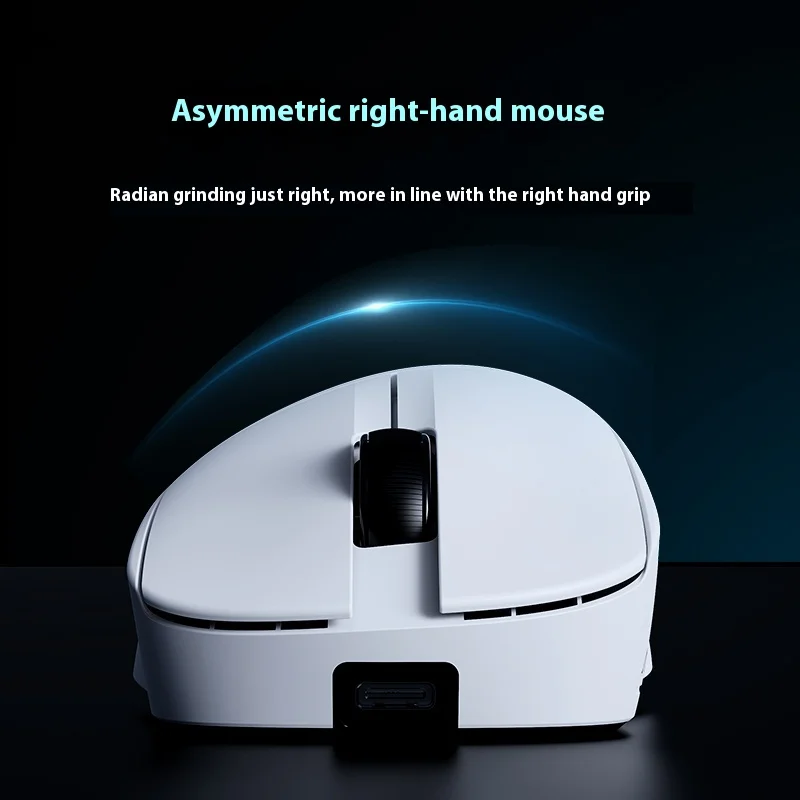 Ajazz Aj179 Pro Paw3395 Lightweight Wired Wireless Mouse With Magnetic Charging Base Ergonomic Macro Gaming Mouse For Pc Laptop