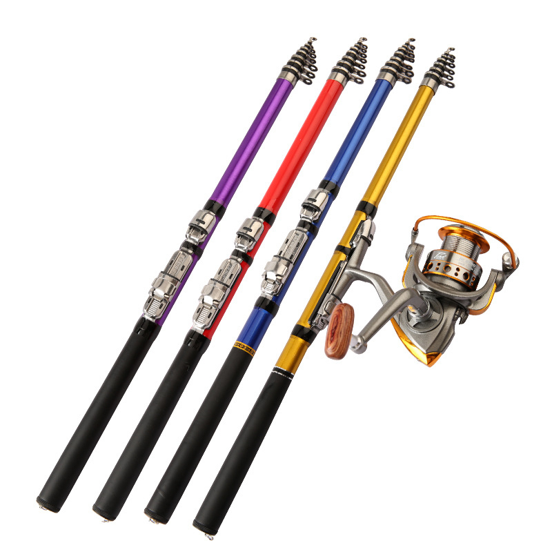 Rock Fishing Rod Small FRP Soft Tail  Portable Telescopic Short Joint Long Range Vara De Pesca Canne a Peche