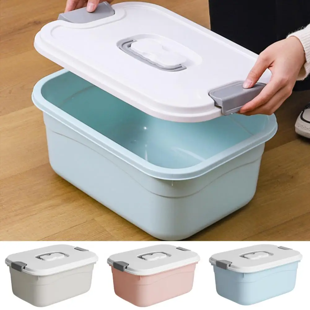 Clothes Storage Box Large Capacity Thickened Toy Organizer Box With Lid  Dustproof Sundries Organizer Home Supply - AliExpress