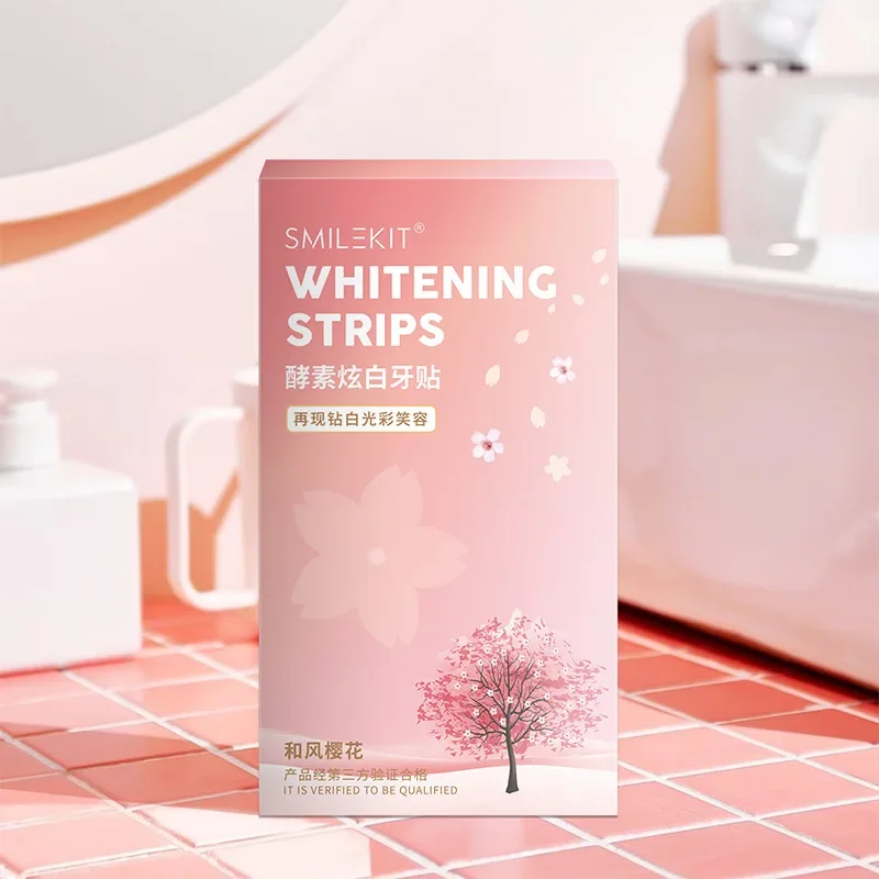 

1/2Pcs Sakurase Teeth Whitening Strips Activated Bamboo Dental Veneers Tooth Bleaching Plaque Removal Oral Hygiene