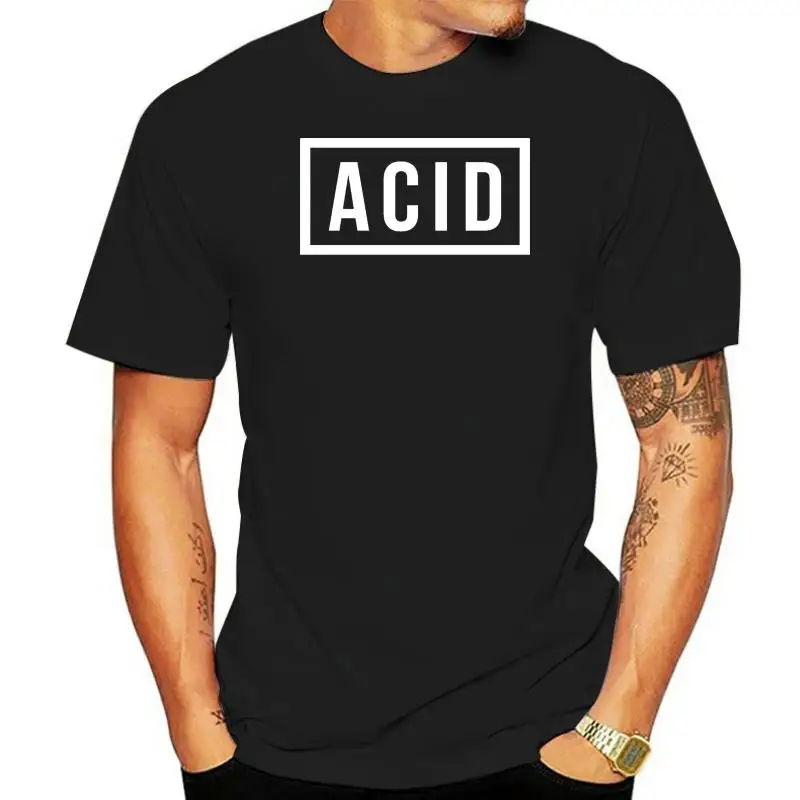 Women tshirt ACID BLOCK GRAPHIC BLACK UNDERGROUND MUSIC PRINTED T-SHIRT 808 303 TECHNO HOUSE |