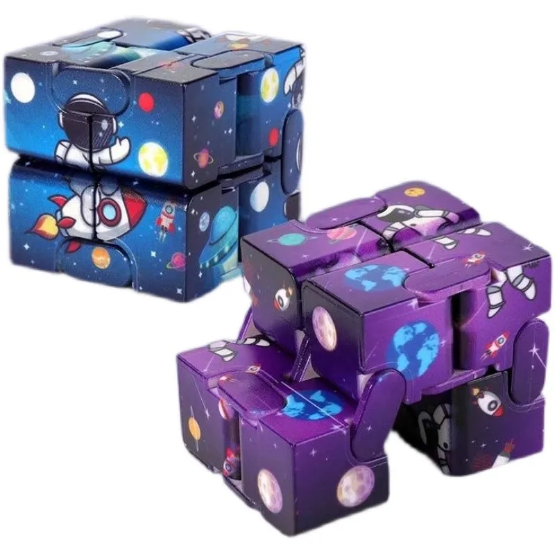 Creative Infinite Cube Magic Cube Office Flip Cubic Puzzle Fidgets Toy Autism Anti Stress Relief Stop Stress Reliever Autism Toy