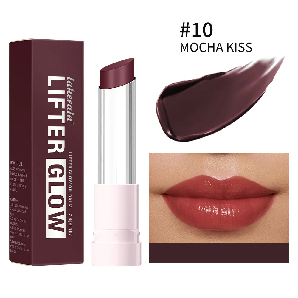Glossy Hydrating Lip Balm - 24HR Long-Lasting Moisturizing Treatment with Plumping Effect in 10 Shades