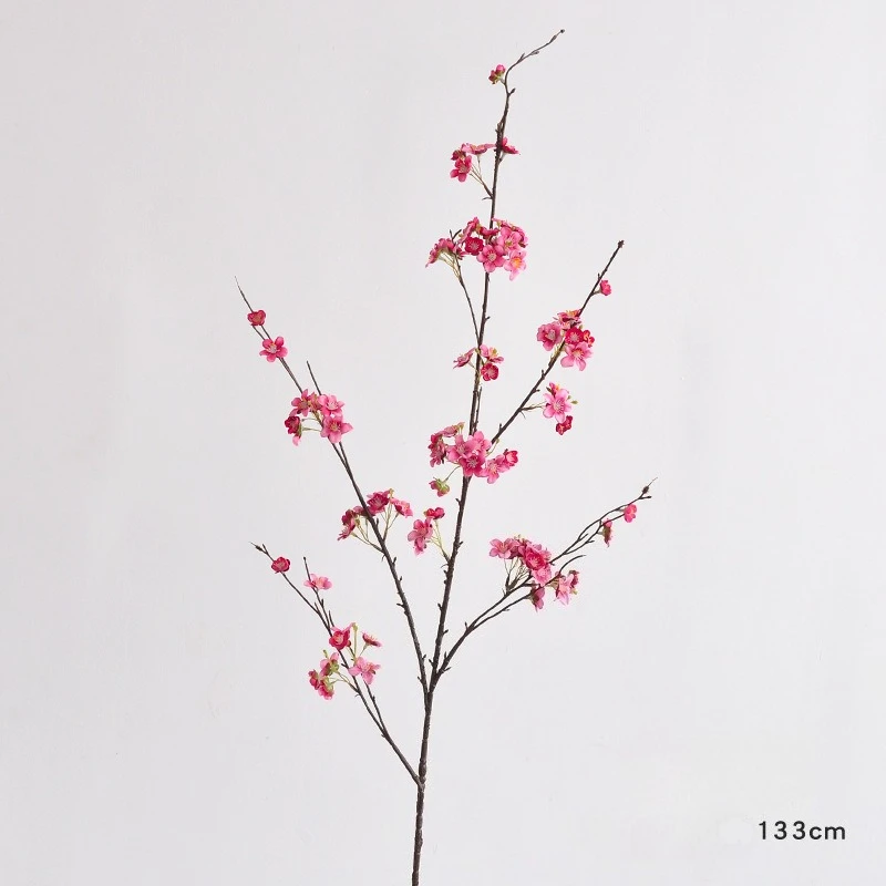 Artificial Cherry Blossom Long Branch for Window Display and Floral Photography Props