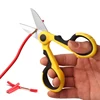 Electrician Scissors High Carbon Steel Industrial Strong Wire and Cable Scissors Non-slip Manual Electrician Stripping Scissors 2