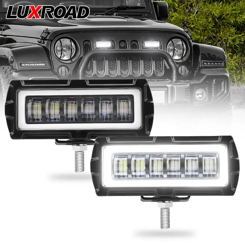 5 Inch 7D LED Pods Light Bar Offroad Car Work lamp Spotlight Daytime  Running Light For Jeep Moto Truck 4x4 ATV 4WD SUV 12V 24V