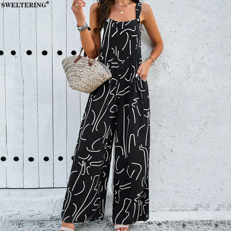 Mono Sin Mangas Para Mujer, Moda De Verano, Outfit Informal Holgado A