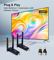 Wireless HDMI Transmitter and Receiver 50M/164Ft  Kit 4K Decode 1080P@60Hz Output, Plug and Play for Streaming Video,Laptop/PC/T 1
