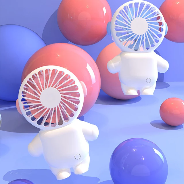 Hordozható Fényes Macska Fülek Ventilátor, 800Mah 3 Sebesség Állítható Usb Újratölthető Mini Kézi Rajongó Személyi Utazáshoz/Vásárláshoz - Image 2