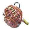 Annmouler Vintage Women Backpack Genuine Leather Daypack Large Capacity Rucksack for Women Cow Leather Weave Bag 4