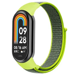 Breathable Nylon Strap Wristband for Smart Watches - Versatile and Stylish Accessory (LmYellow)