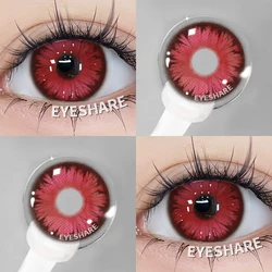 Vibrant Fashion Color Contact Lenses - Purple, Red, and Pink (MONTREUX - RED)