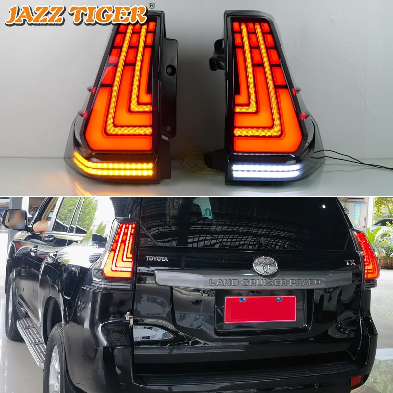 

Auto Tail Lamp For Toyota Prado 150 FJ150 2010 - 2023 Rear Led Turn Signal Car Brake Tail Light Reverse Reflector