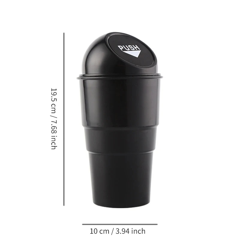 Vehicle Trash Bin Two -In -One Multi -Functional Home Settings Arrel Mini -Lid