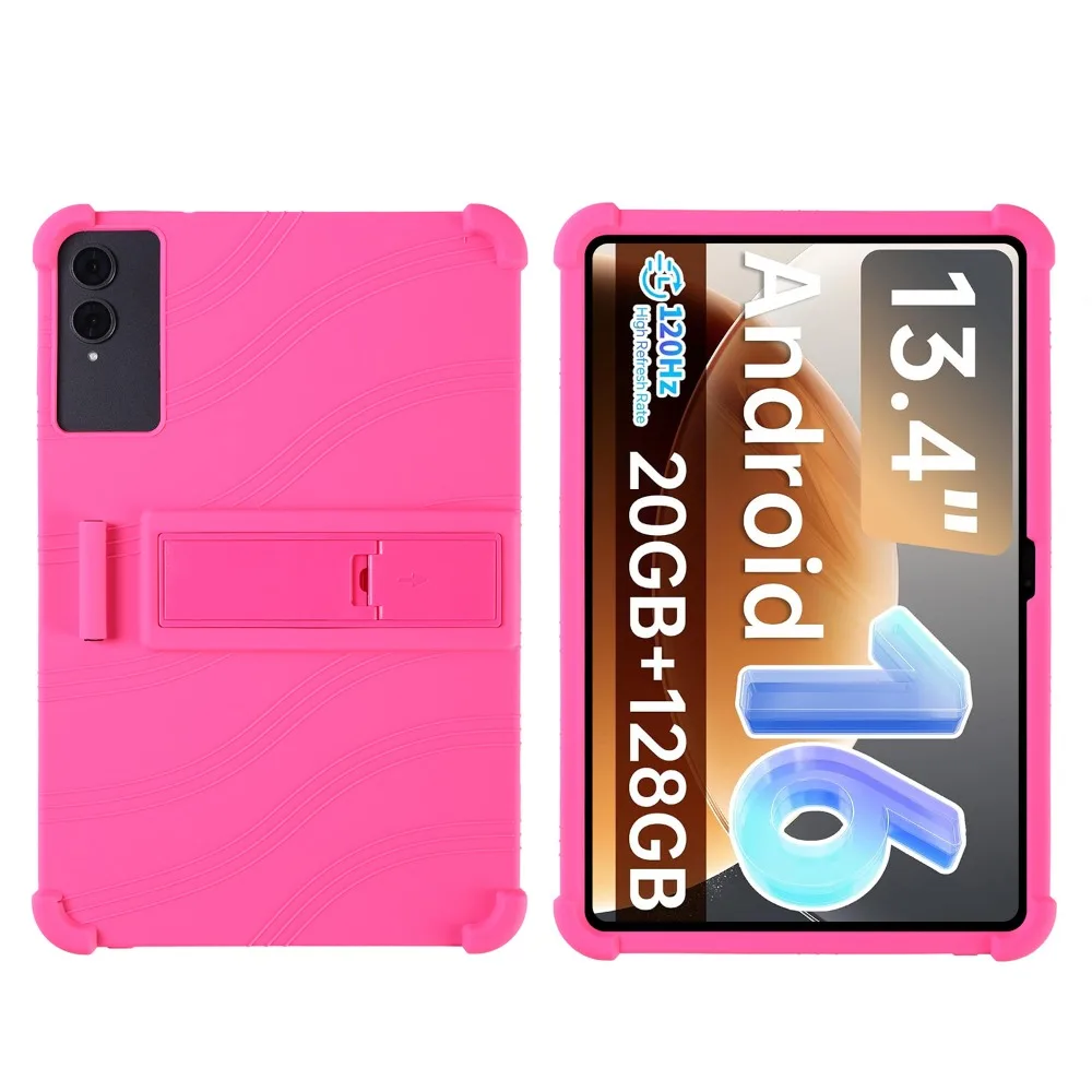 Premium Soft Silicon Tablet Case with Rear Kickstand and Enhanced Durability
