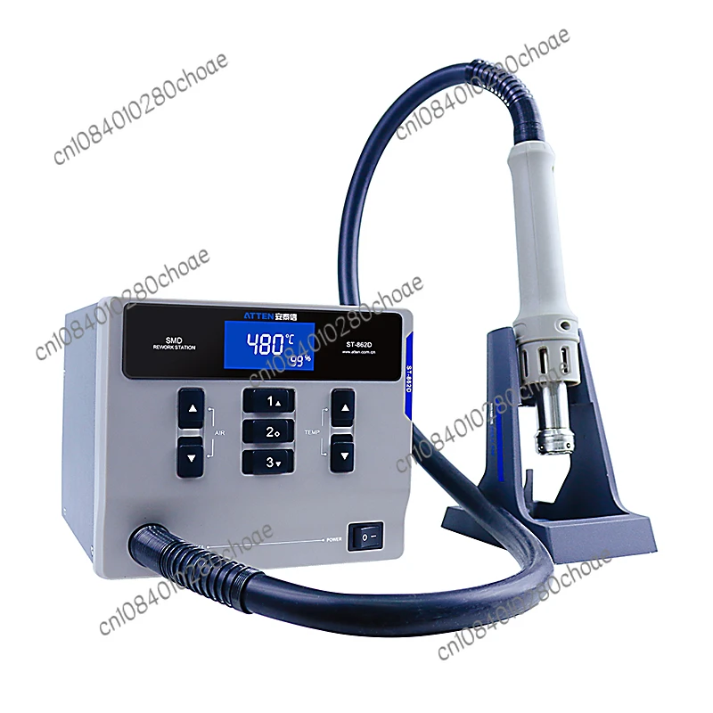 

ST-862D High Power Heat Gun 1000W Digital Display Intelligent Lead-Free Desoldering Station Direct Cyclone