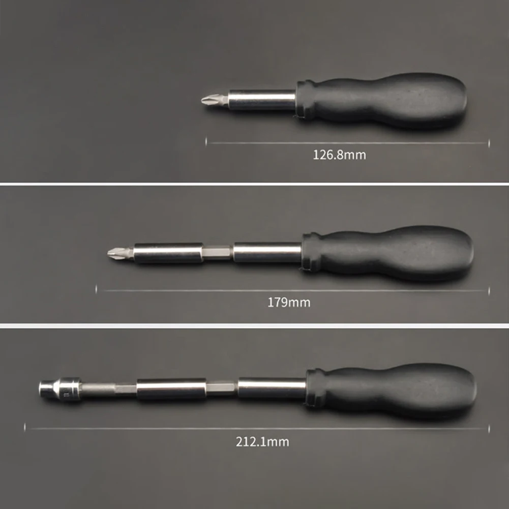 

Hex Handle Screwdriver Handle For Screwdriver Bits With A Shank Diameter Of 6.35mm (1/4Inch) Hex 113mm 2pcs Hand Tools