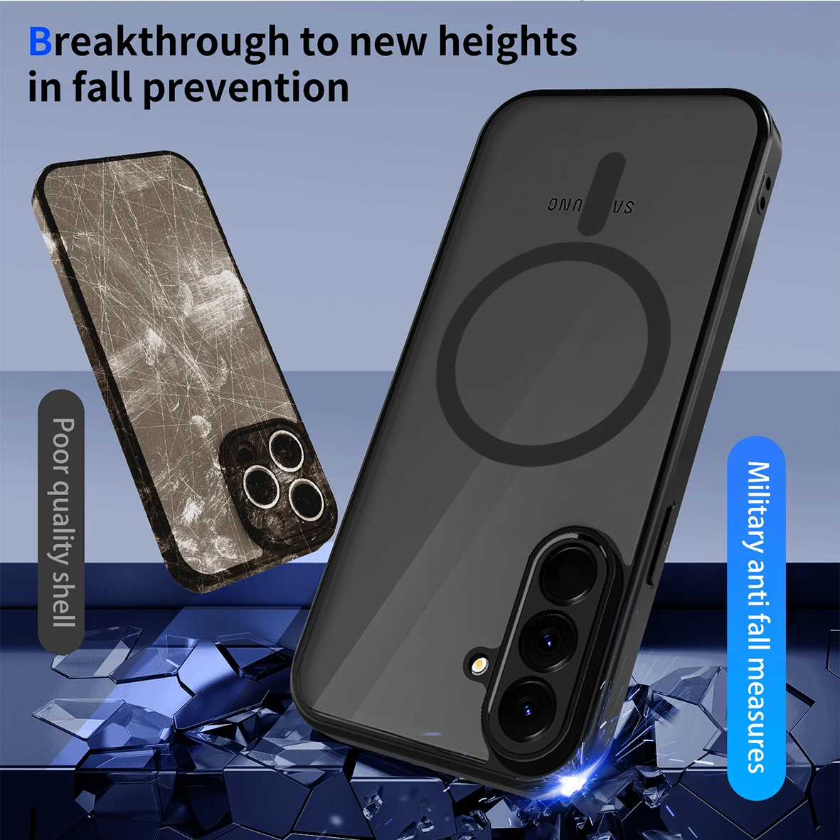 Clear Magnetic Case for Samsung Galaxy S24-S25 Series thumbnail 3