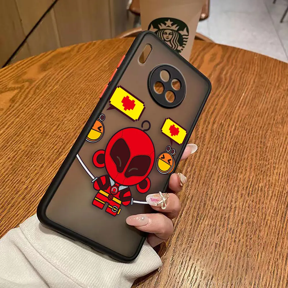 thumbnail image 1 of Funda mate para Huawei Y6P P50 P40 P30 P20 MATE 40 30 20 PRO PLUS Y7P Y9 Funda Shell Marvel dibujos animados héroe Spider-Man Lron Man, 1 of 5