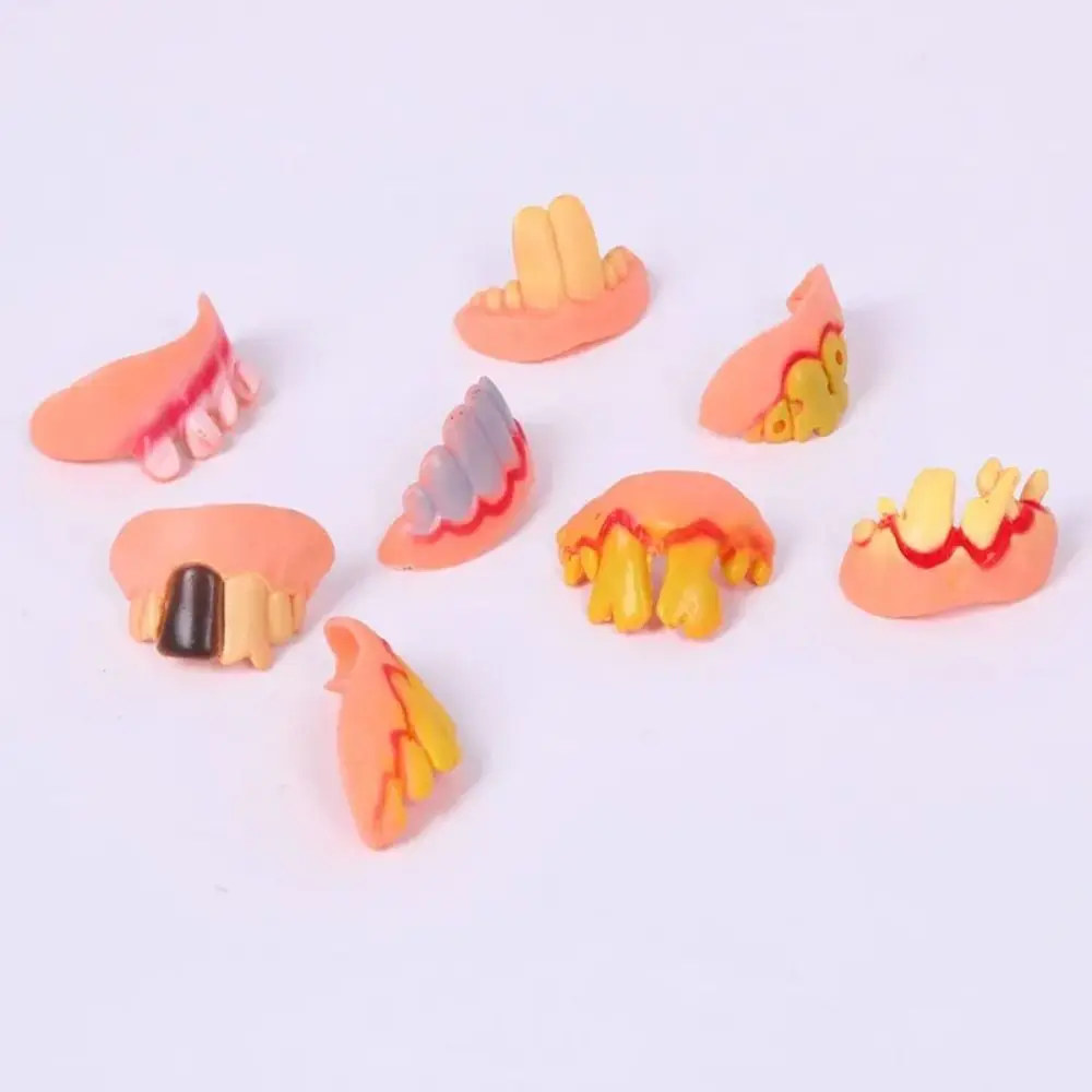 Denture Gags Funny Dentures 10 Style Shocker Fake Denture Teeth Funny Rubber Ugly Teeth Novelty Gadgets