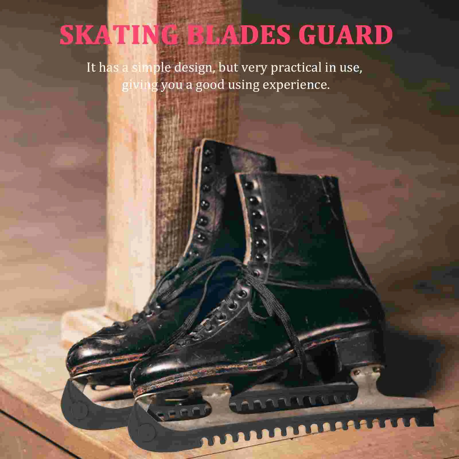 Durable Ice Skate Protector Skating Blades Covers Hockey Field Protective Guard Black Child Boys Shoes Team Sports