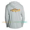 Mens Upf 50 Performance Fishing Shirt Hoodie Long Sleeve Fishing Hiking Breathable Sun Protection Shirt Fishing Suit 2025