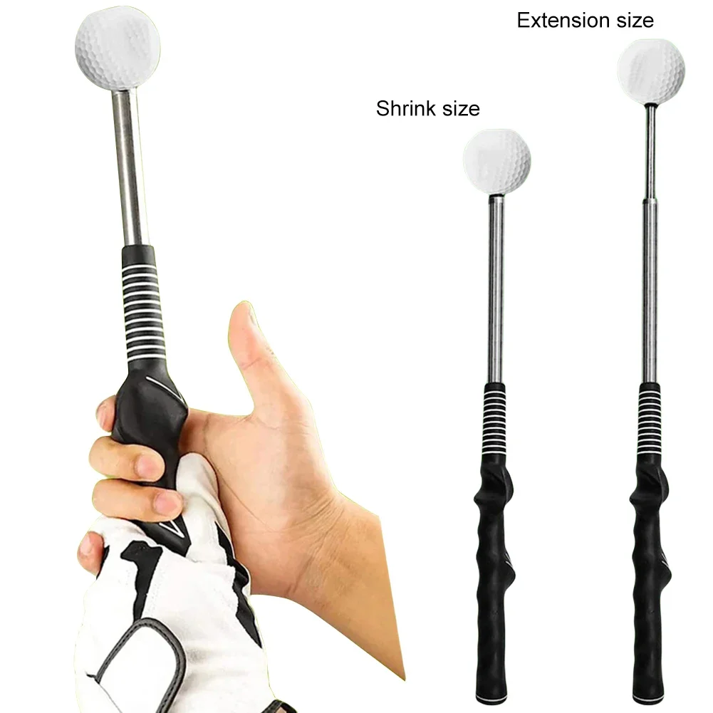 Telescopic Warm Up Golf Swing Trainer Telescopic Golf Club Golf Training Grip Correcting Gesturer Portable Training Aid