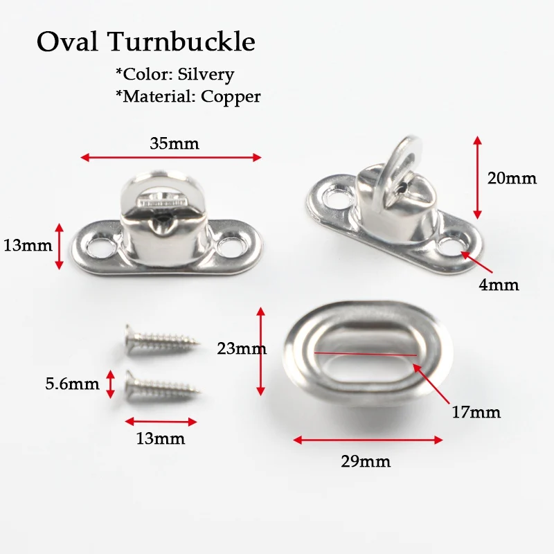 Oval Eyelet Rotating Latch Garden Pergola Windproof Tarpaulin Installation Accessories Copper Twist Locks Turnbuckle 10Sets tarpaulin installation accessories