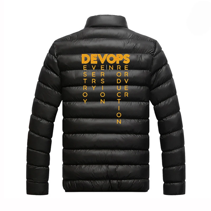 Devo PS-devo PS men's printed cotton zipper coat The real definition of men's clothes hip-hop coat