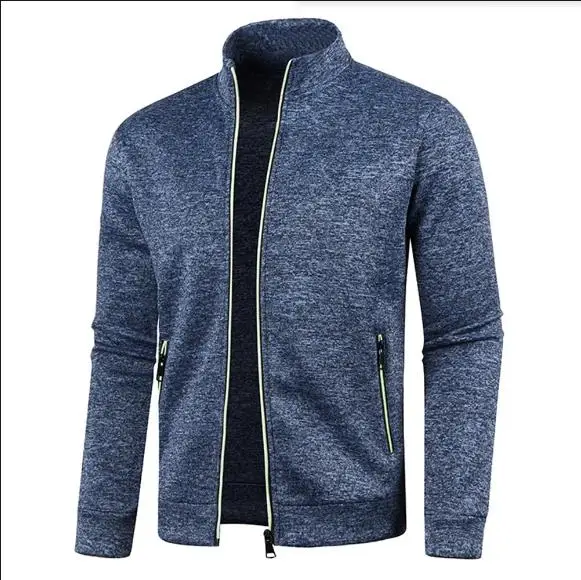  LiLingxingNew Men's Thicken Jacket Casual Zipper Stand Collar Thermal Outerwear Slim Fit Cardigan Sweatshirts Coats 